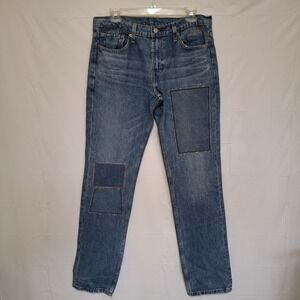 Levi's 511 Men's 33x34 (Fits‎ 33x33) Slim Fit Jeans Stretch Patchwork